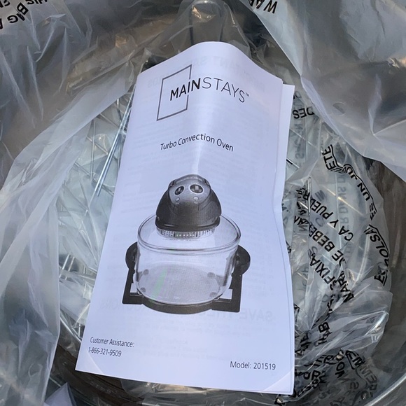 Mainstays turbo convection oven new in box - Picture 11 of 15